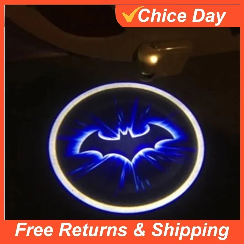 

2PCS For Bat Logo Wireless Led Emblem Car Door Light Luces Projector Courtesy Ghost Shadow Lamp Decoration Accessories Amagi