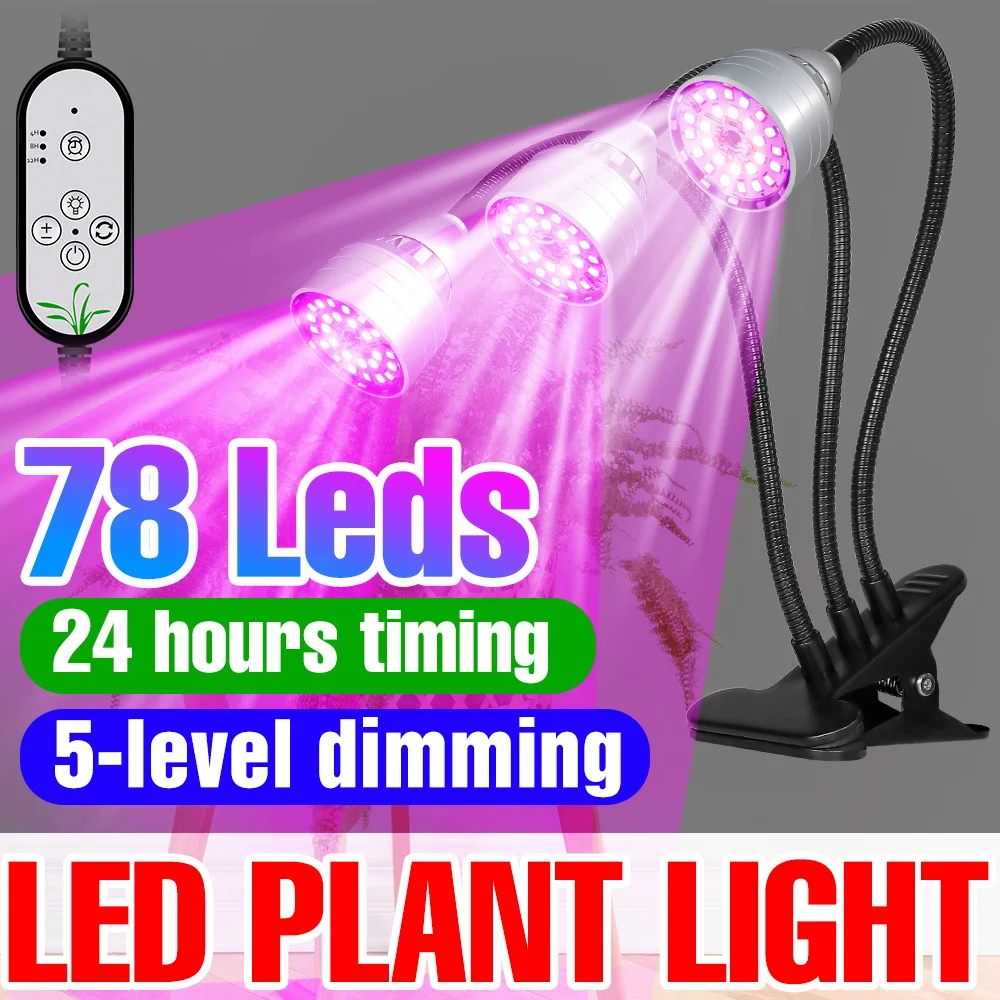 

LED Grow Lights Full Spectrum Plant Cultivation Lamp 5V Dimmable Indoor Potted Flowers Hydroponic Succulence Moss Fill Lighting