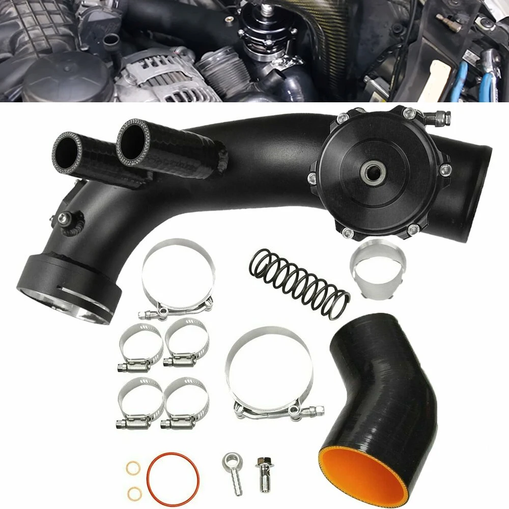 Car Air Intake Turbo Charge Pipe Kit With 50mm Blow Off Valv For BMW N54 E88 E90 E92 135i 335i Car Engine Parts Replacement