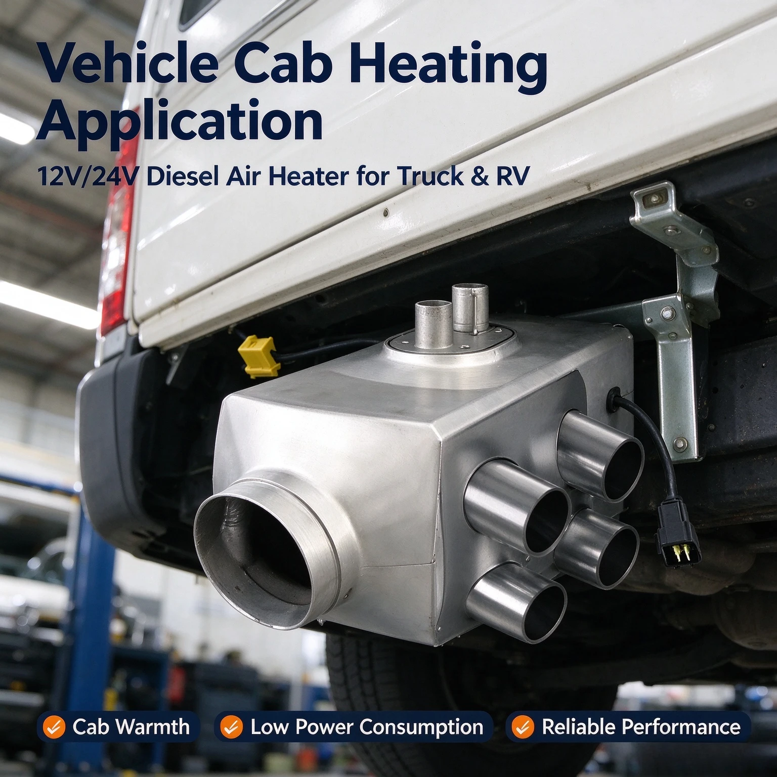 For 24V 12V Diesel Air Heater for Truck Car RV Integrated Parking Heater Electric Vehicle Cabin Heating System Wood Burning