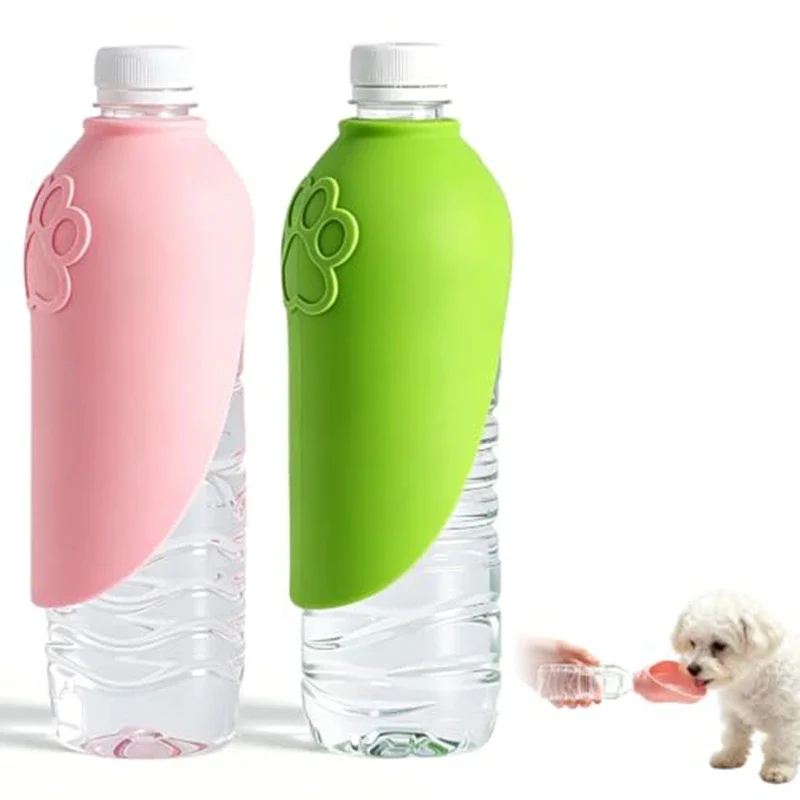 Silikon-Haustier-Wasserflasche, tragbarer Outdoor-Wasserspender für Hunde, Reise-Trinknapf für Hunde und Katzen, Zubehör – Detail 7