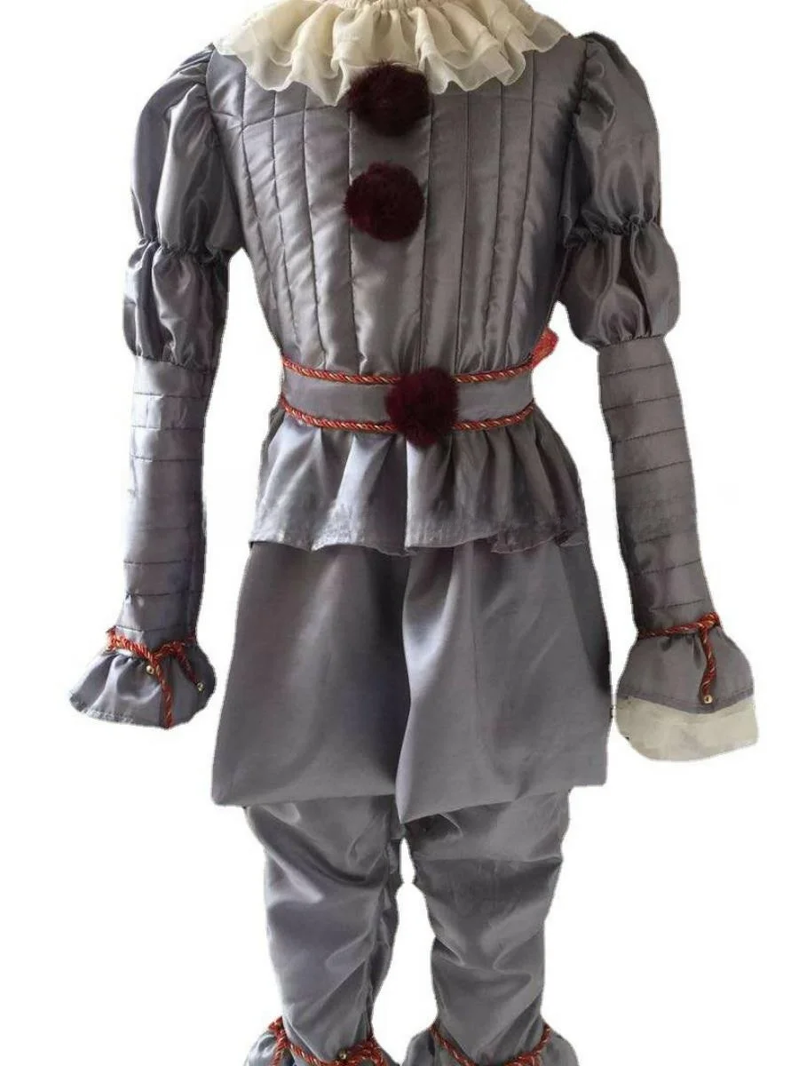 Nowy strój Pennywise do cosplayu, kostium klauna na Halloween, odzież sceniczna dla kobiet w stylu Revival Faion, materiał bawełniany, tradycyjny chiński...
