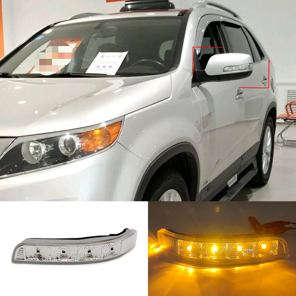 Car LED Side Mirror Turn Signal lamp For KIA Sorento XM 2009 2010 2011 2012 2013 2014 Wing Door Rearview Light Repeater