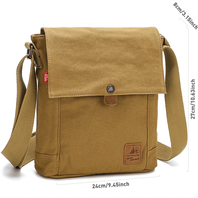 Men Canvas Shoulder Bags Casual Tote Travel Men's Crossbody Bag Luxury Messenger Bags Fashion High Quality Handbag