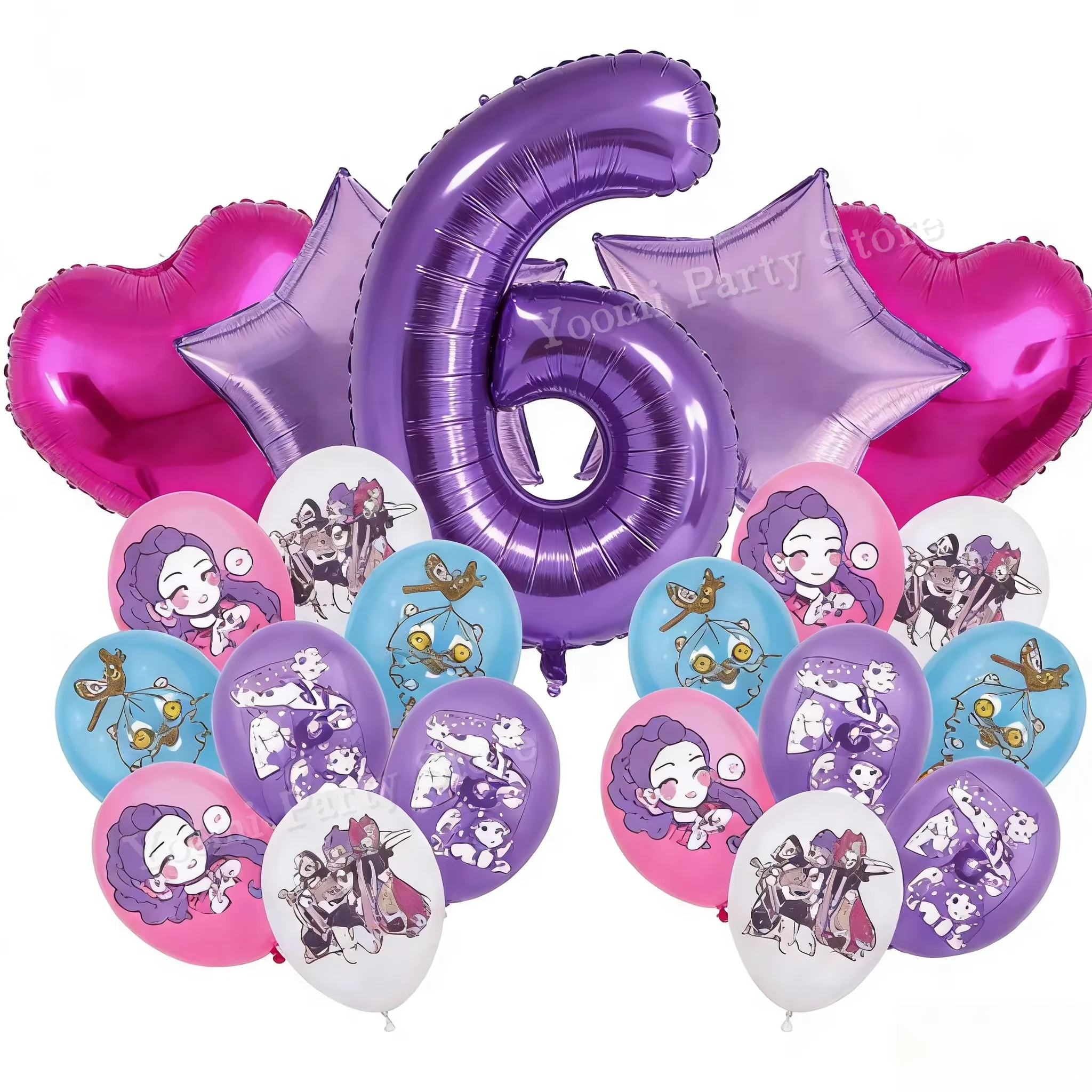 Geburtstagsparty-Dekorationsset Cartoon-Film-Mädchen Motiv Teller Becher Servietten Luftballons Baby-Shower-Party Geschenk