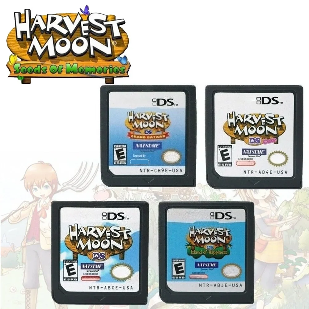 Harvest Moon DS Games Cartridge Video Game Console Card Harvest Moon DS Cute Harvest Moon DS Grand Bazaar for NDS/3DS/2DS