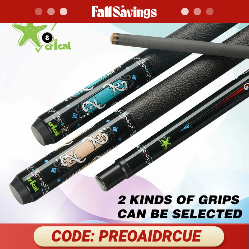 

CRICAL Carbon Fiber Pool Cue Billiards 11.5/12.5mm Tip Stick Uniloc 3/8*8 Radial Pin Joint Technology Professional Billiard Cue