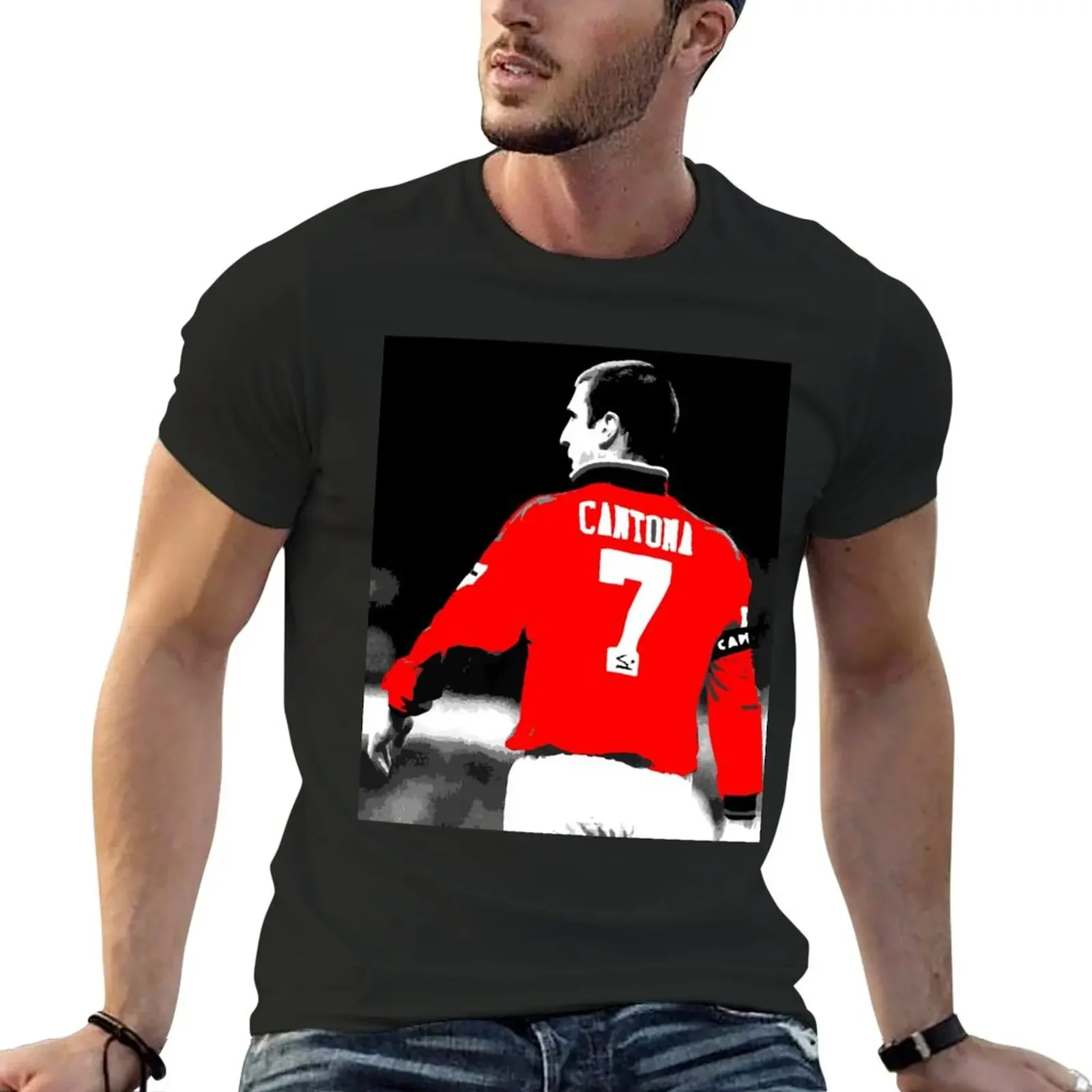 eric cantona 9909 T-Shirt customs summer top tees t shirts for men graphic