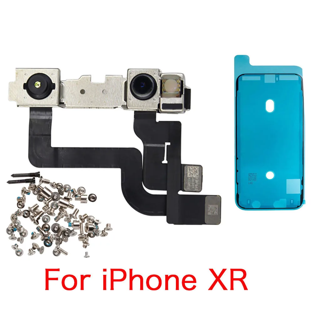 Cavo flessibile per fotocamera frontale con set completo di viti per iPhone X XR XS 11 11Pro Max e sostituzione del nastro impermeabile Nessun Face