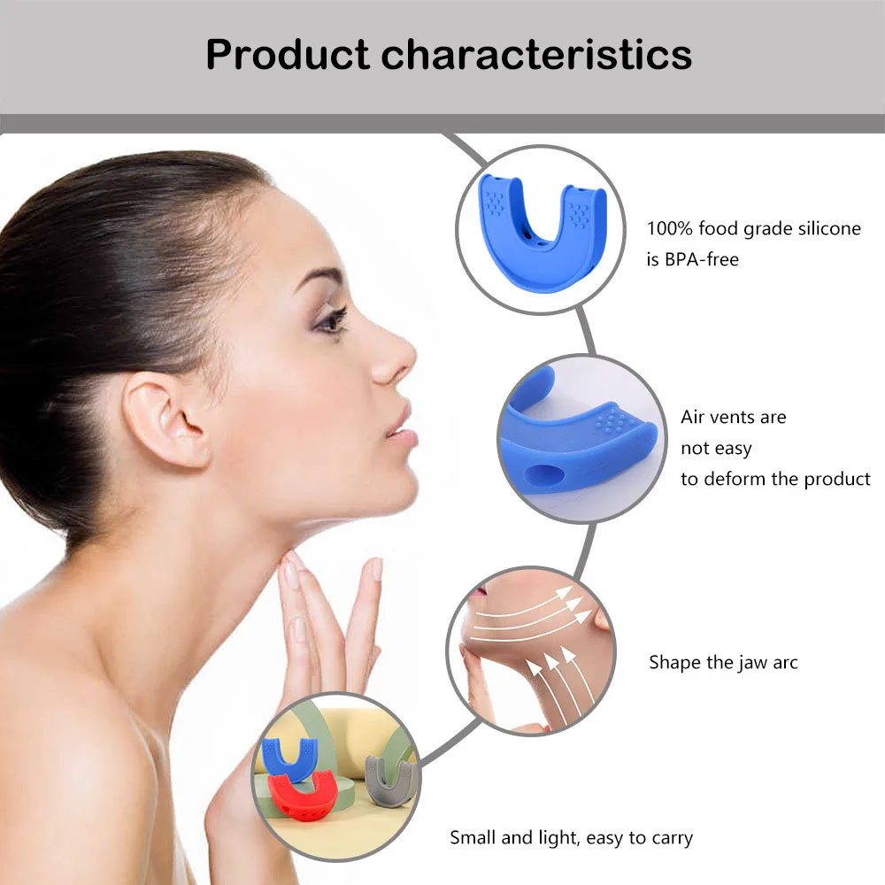 Silicone Masseter Muscle Training Ball Upgraded Jaw Exerciser And Neck Toning Jawline Exerciser Men Women Face Muscle Training