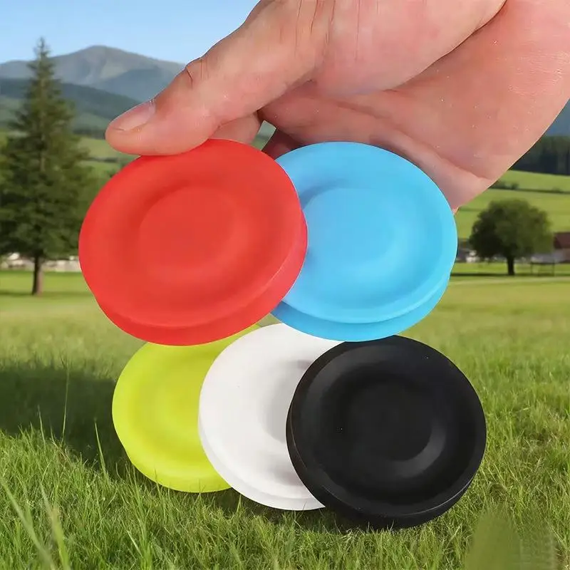 Soft Mini Silicone Pocket Fly Disk Foldable Flying Disc for Family Outdoor Picnic Games Decompression Xmas Gift