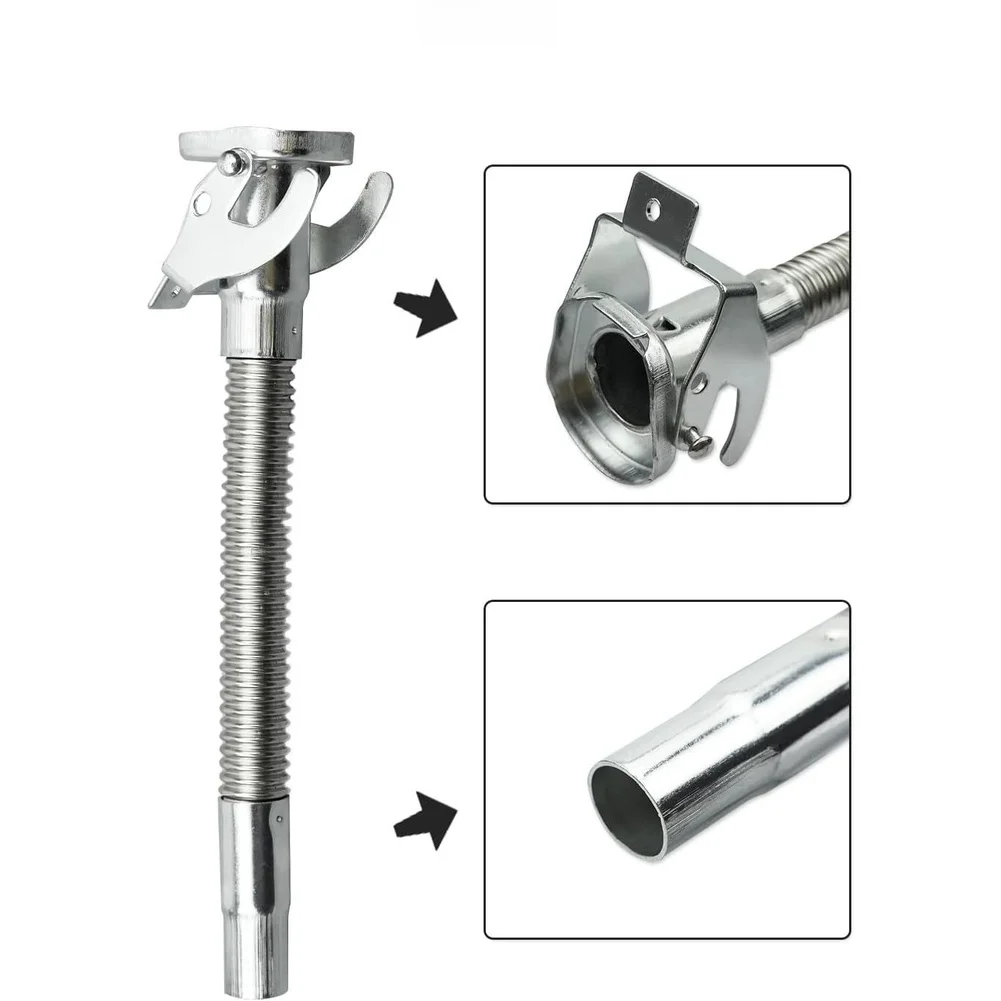 Stainless Steel Oil Transfer Funnel Spout Designed for Compatibility with For 5L 10L 20L Jerry Cans and Standard Drums