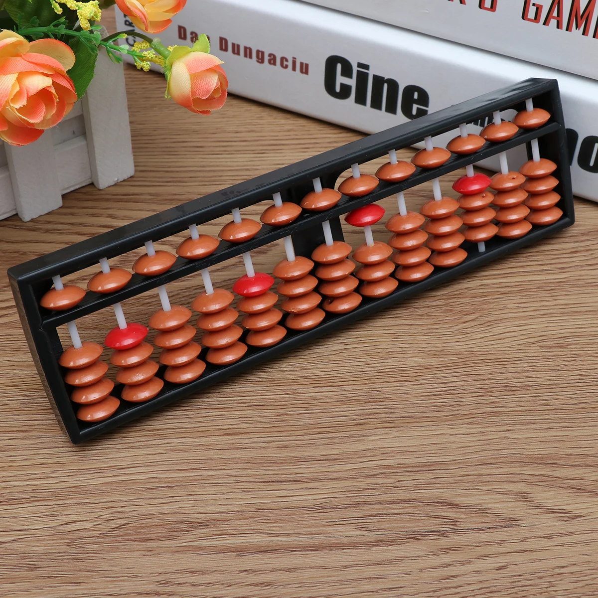 

Portable 13 Rods Plastic Arithmetic Abacus Soroban Calculating Tool Educational Tools for Students