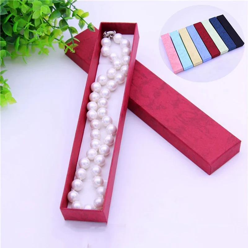 12Pcs Jewelry Organizer Storage Gift Box Necklace Earrings Box Colorful Rectangle Cardboard Jewelry Set Boxes Packaging Case view 5