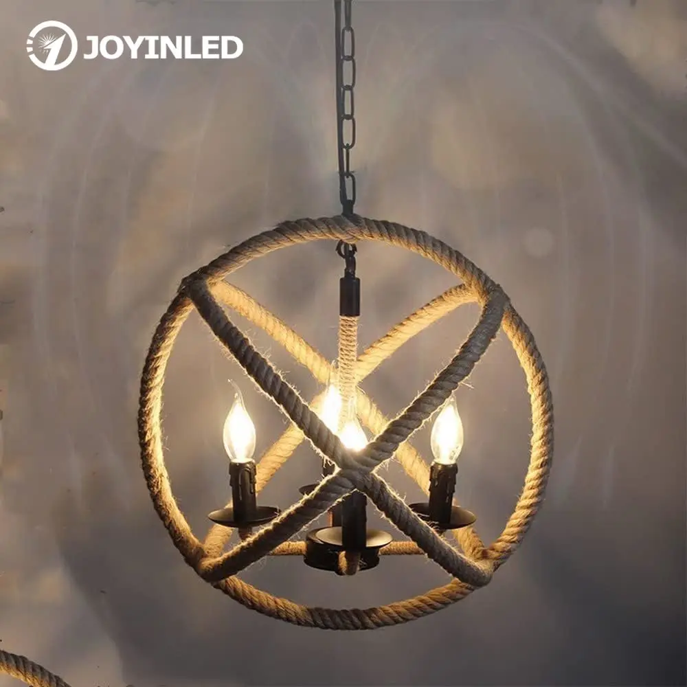 

JOYINLED Industrial Chandelier Globe 3Light Fixture Matte Black Metal Pendant Light for Dining Room Coffee Bedroom Kitchen