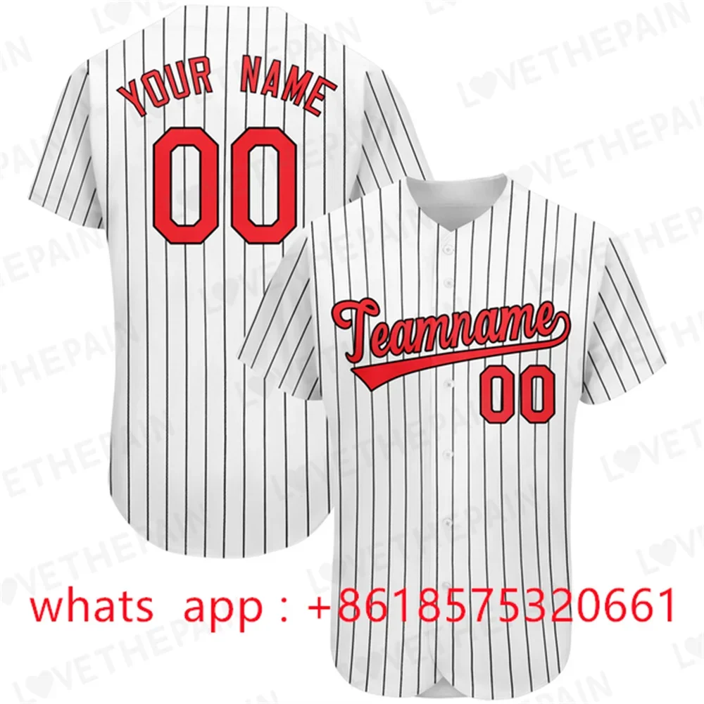 Custom Baseball Jerseys 90s Street Hip-Hop Sweat-Absorbent Softball Uniform Short-Sleeve Cardigan Baseball Training Shirt