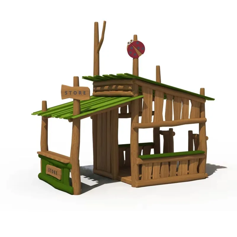 Supplier Wooden Outdoor Kids Playhouse Outdoor Playground for Kids