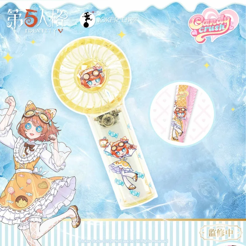 Identity V Sweet Treats Series Vol 2 Portable Handheld Fan Luca Balsa‌ Amber Anime Periphery For Summer Outdoor Travel Daily Use