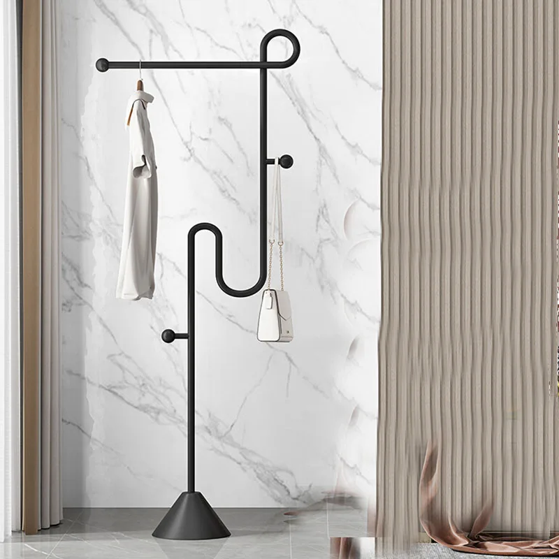 رفوف المعاطف الحديثة المفتوحة الحد الأدنى الدائمة الملابس الفضاء معطف رفوف عرض الطابق المدخل Arara De Roupa أثاث قاعة المدخل