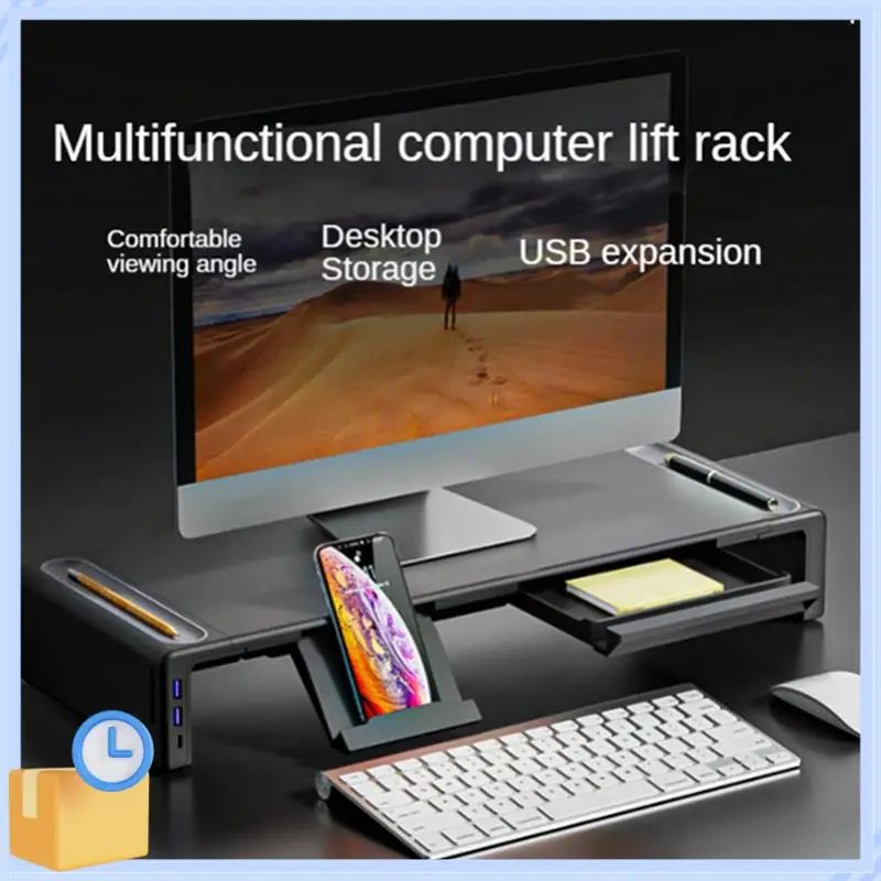 Popular Monitor Increases Elevated USB Expansion And Folding Computer Desktop Storage Desktop Increase Base Bracket Organizer