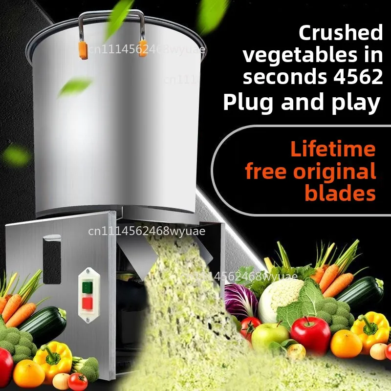 Stainless Steel Vegetable Chopper - Small Home Feed Grinder for Chicken, Herbs & Grass Shredding