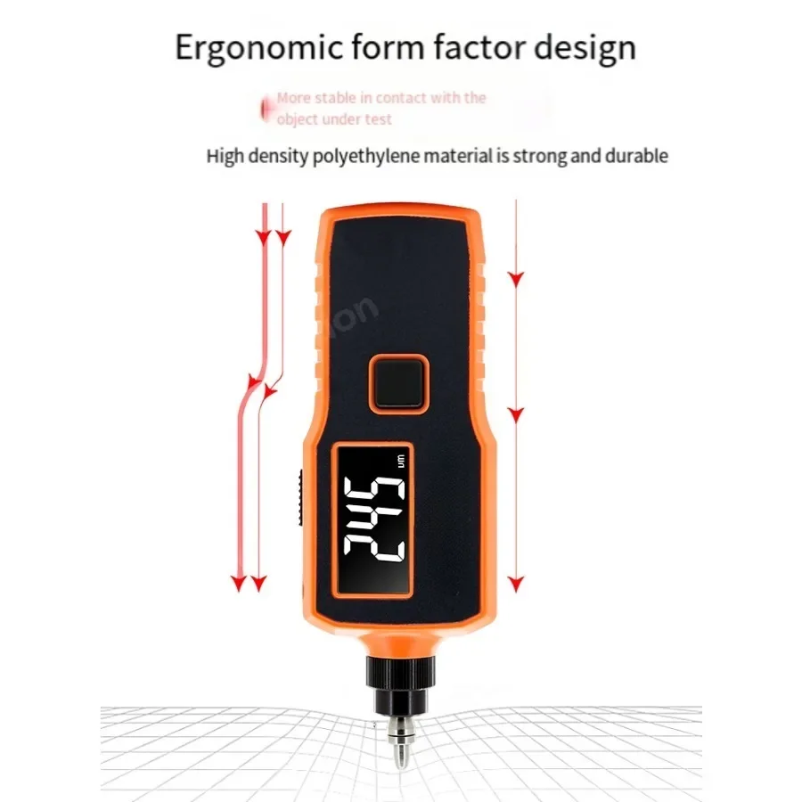 63 Digital Vibration Meter Portable Handheld Device LCD Screen Vibrator Analyzer Tester AC Output Acceleration Velocity