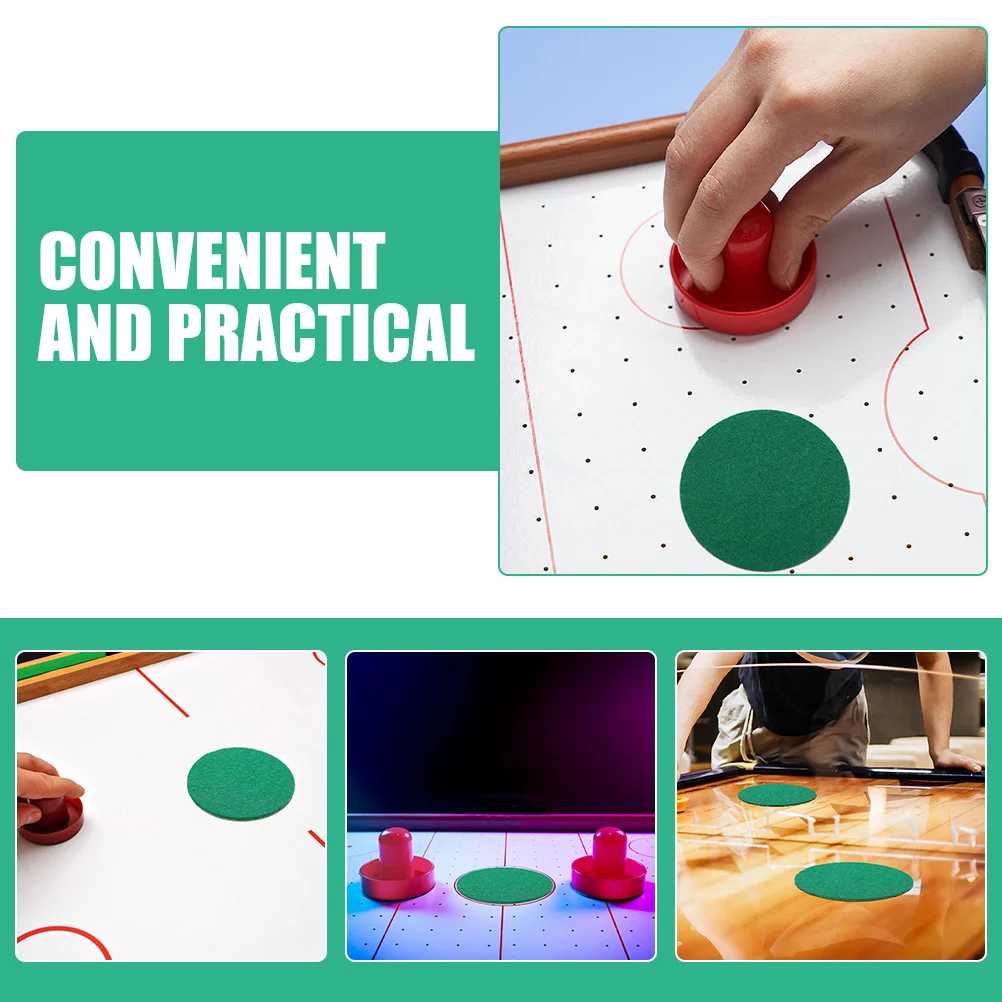

8Pcs Table Hockey Accessories Pusher Pad Replacement Set for Mini Table Hockey Smooth Slide Durable Pushers Pads
