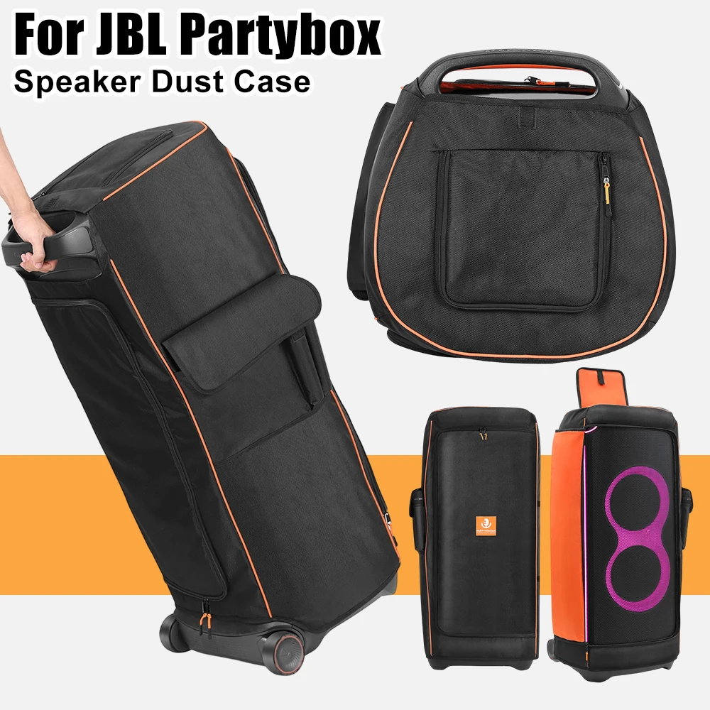 جديد المحمولة المتكلم غطاء غبار ل JBL Partybox المنظم حقيبة مقاوم للماء المتكلم مع جيب جانبي حقيبة التخزين الواقية #1