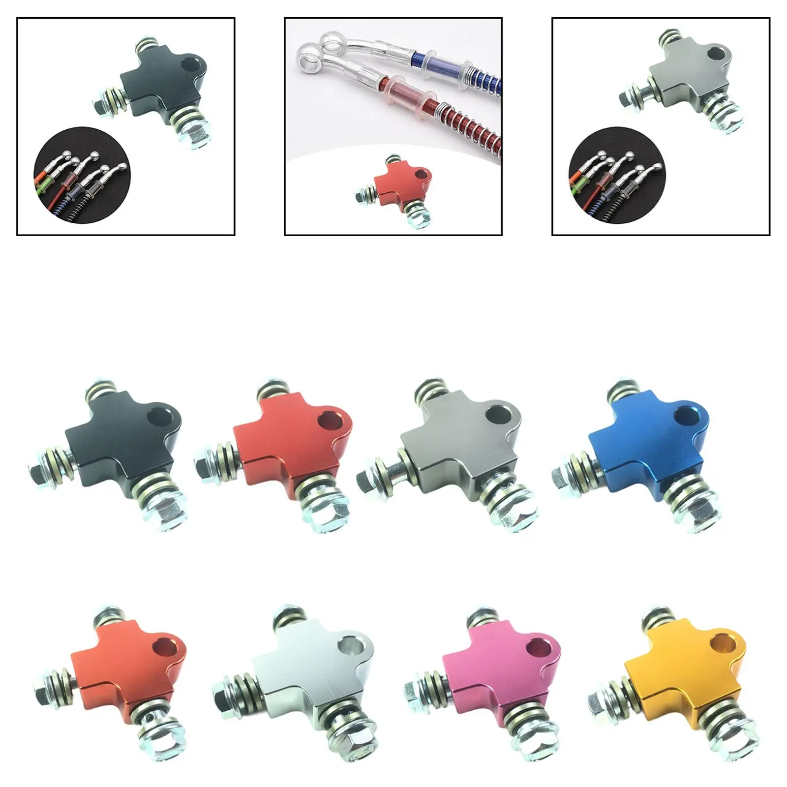 

Трубка тормозного масляного шланга, трехходовой разъем, удлиненный фитинг тормозной линии для мотоцикла