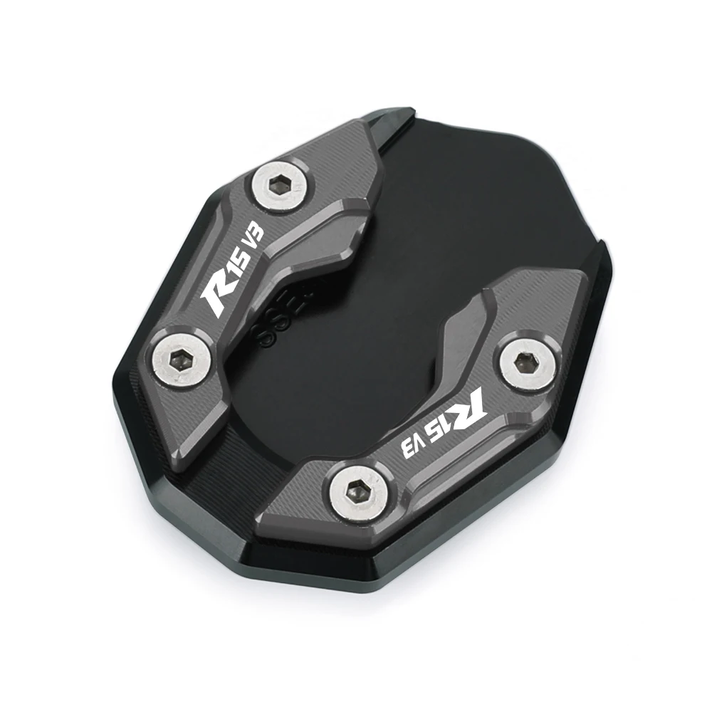 ДЛЯ YAMAHA R15 V3 V4 MT15 XMAX125 XMAX 300 250 125 R 15 MT 15 XMAX300 Боковая подставка Увеличительная пластина Удлинитель подставки 2025 2024 23