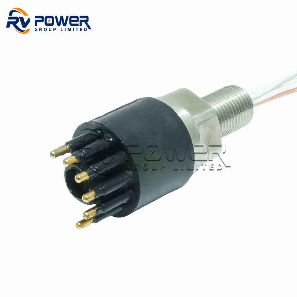 ROV Connector Underwater Cable 6Pin Inline Plug Socket Seacon Circular Connector 6 Electric and Coaxial Deep Water Connector