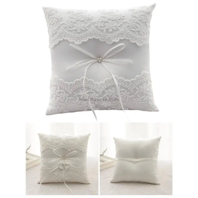  Vintage Styles Wedding Pillow with Bows Decoration Elegant Romantics Pillow