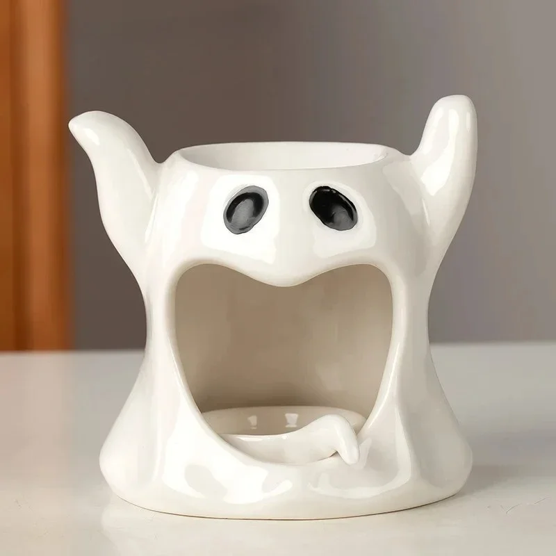 2025 Hot Ceramic Incense Burner Ceramic Essential Oil Burner Fragrance Warmer Tealight Candle Holder Aroma Diffuser Wax Incense