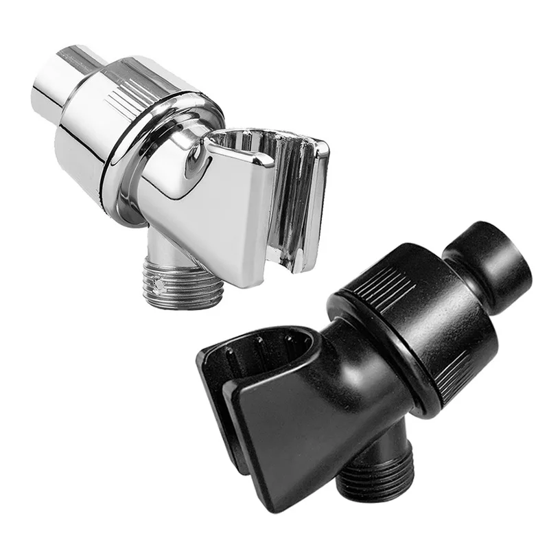 Universal Hand Shower Head Holder Adjustable Full Plating Shower Rail Head Holder Bathroom Bracket Stable Rotation