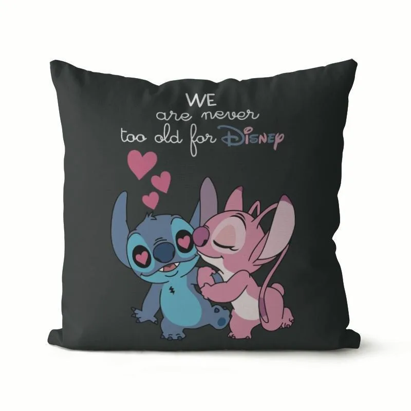 Lilo and Stitch pillow cover office living room sofa waist cushion bedside back cushion cover room home decoration children gift