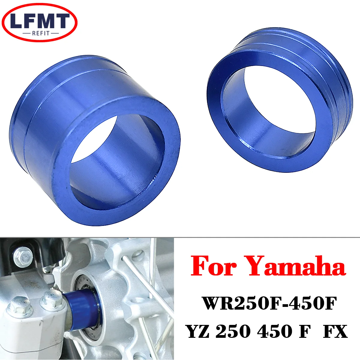 

For Yamaha YZ250F YZ450F YZ250FX YZ450FX WR250F WR450F YZ WR 250F 450F 250 FX 2014-2020 Motorcycle Front Wheel Axle Hub Spacer