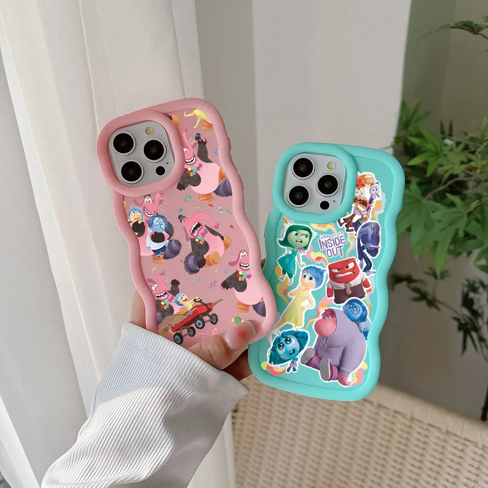 Inside Out 2 Disneys Phone Case for IPhone 16 15 14 13 12 11 Pro Max XR XS X 7 8 Plus SE20 Candy Color Soft TPU Back Cover