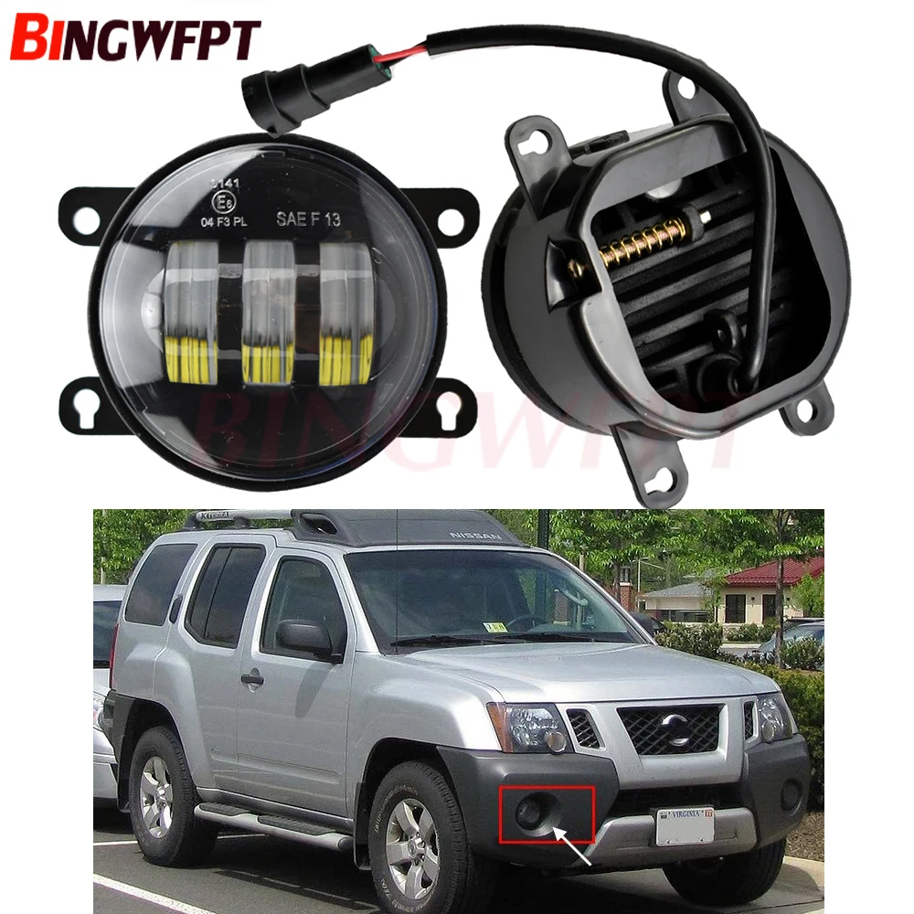 1Pair H11 LED Fog Light Lamp Front Bumper Light 12V For Nissan Xterra 2005-2015 For Nissan Leaf 2011 2012 2013 2014 2015