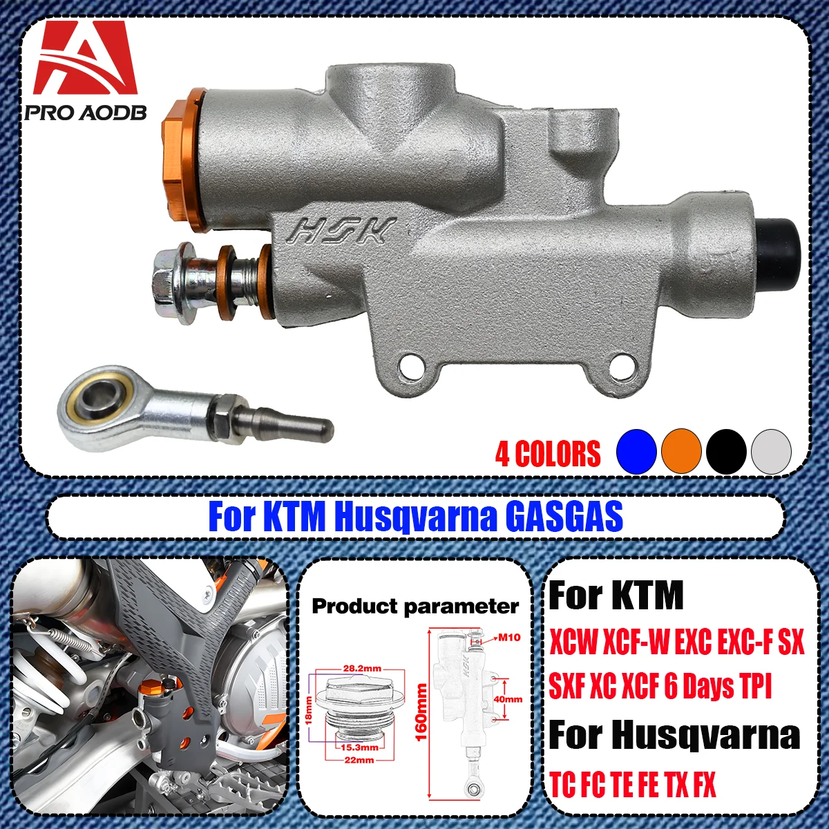 

Motorcycle Rear Brake Pump Brake Caliper For KTM SX XC EXC XCW SXF XC-F EXC-F XCF-W TPI Six Days 125cc-500cc For Husqvarna TC FC