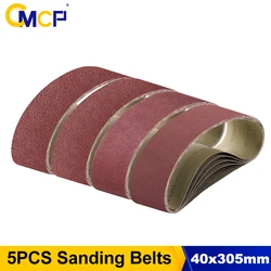 CMCP 5pcs Abrasivi abrasivi Cinture 40x305mm Nastro Abrasivo Levigatrice Rettifica Strumenti di Lucidatura Grit 40/60/80/120