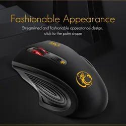 IMICE G-1800 2.4Ghz Silent Mouse 1600DPI for Laptop Battery Version 4 Keys USB Transmission 10m Wireless Gaming Mouse