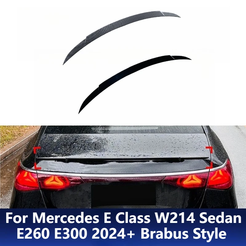 

For Mercedes E Class W214 Sedan E260 E300 2024+ Brabus Style Rear Wing Roof Spoiler Exterior Upgrade Modification Accessories