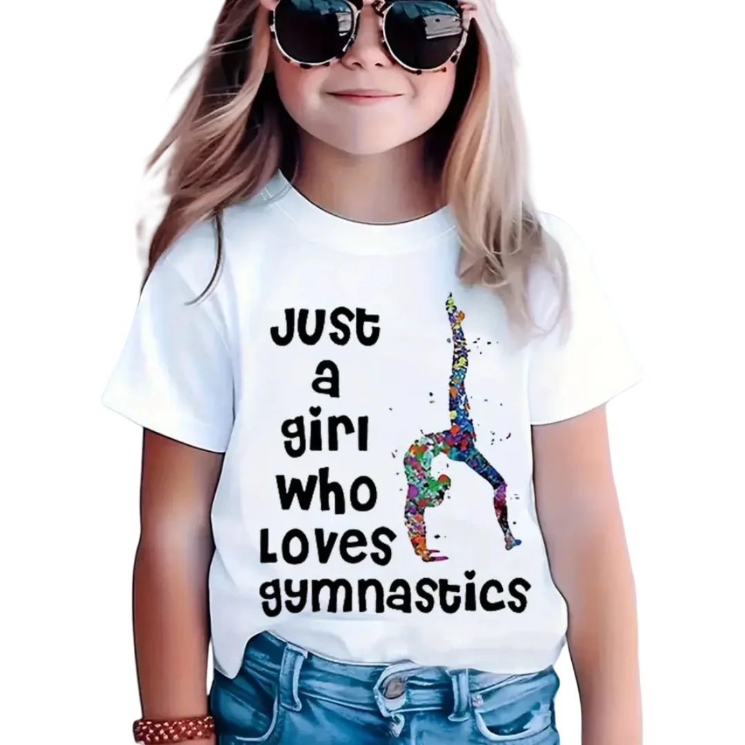 

Summer Short Sleeve Kids Girls Clothes 5 to 6 Years T-Shirt Casual Letter Printed Children's Clothing Outdoor Tops Child T-Shirt
