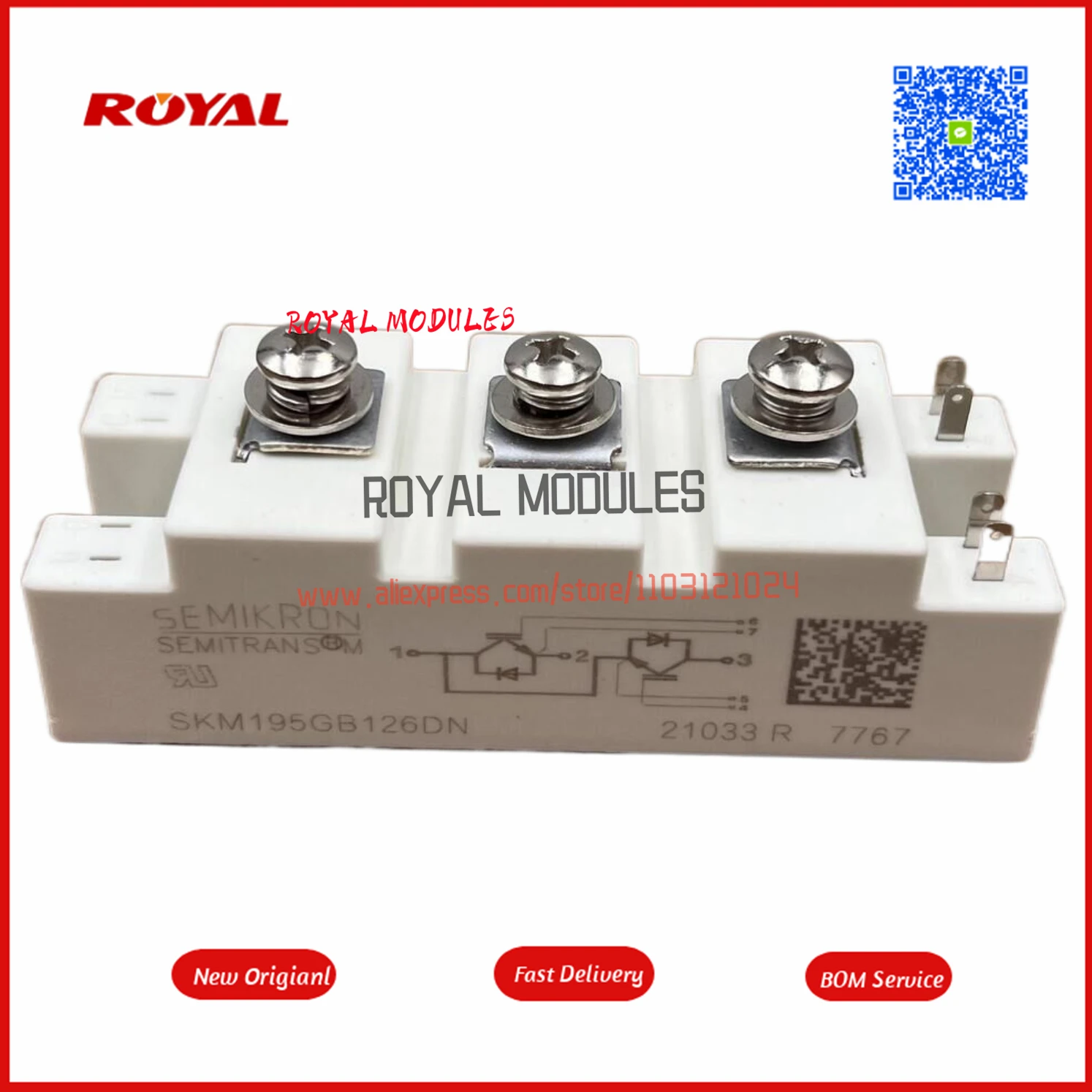 Skm195gb126dn neues Leistungs modul