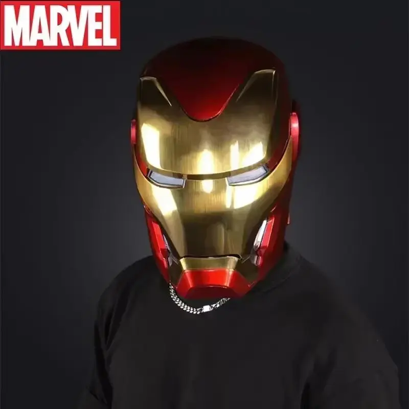 새로운 Rc Marvel Iron Man Mk50 웨어러블 헬멧 음성 활성화 변형 피규어 애니메이션 파생 상품 모델 장난감 선물