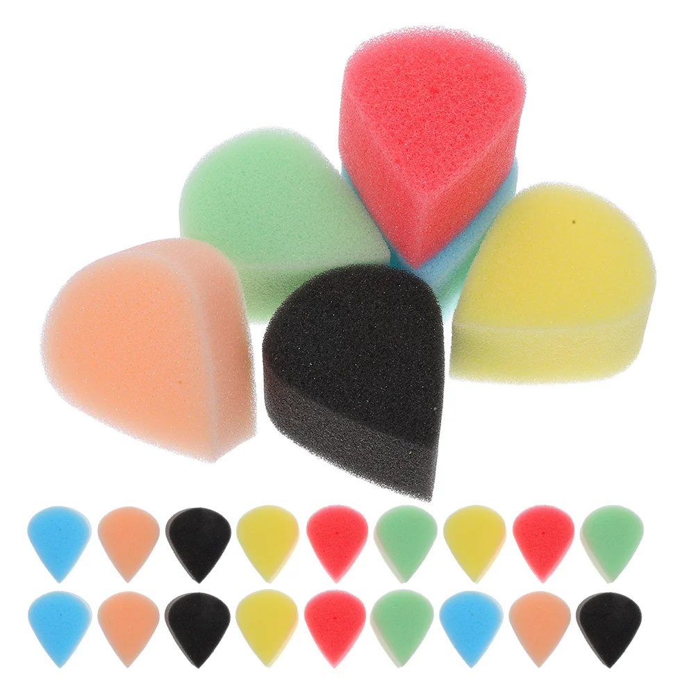 30Pcs Teardrop Face Painting Sponges for Children High-Density Soft Skin-Friendly Reusable Craft Sponges for Facial Body Art At