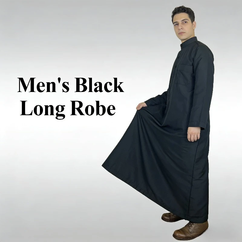 

2026 Новый мужской универсальный карманный халат для Ид Меджлиса и ежедневной простоты ​