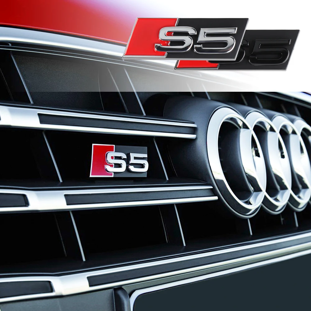 3D S3 S4 S5 S6 S7 S8 Abzeichen Auto Kühlergrill Emblem Auto Zubehör für Audi A1 A2 A3 A4 A5 A6 A7 A8 8P B6 B7 B8 C5 C6 C7 Q5 Q7