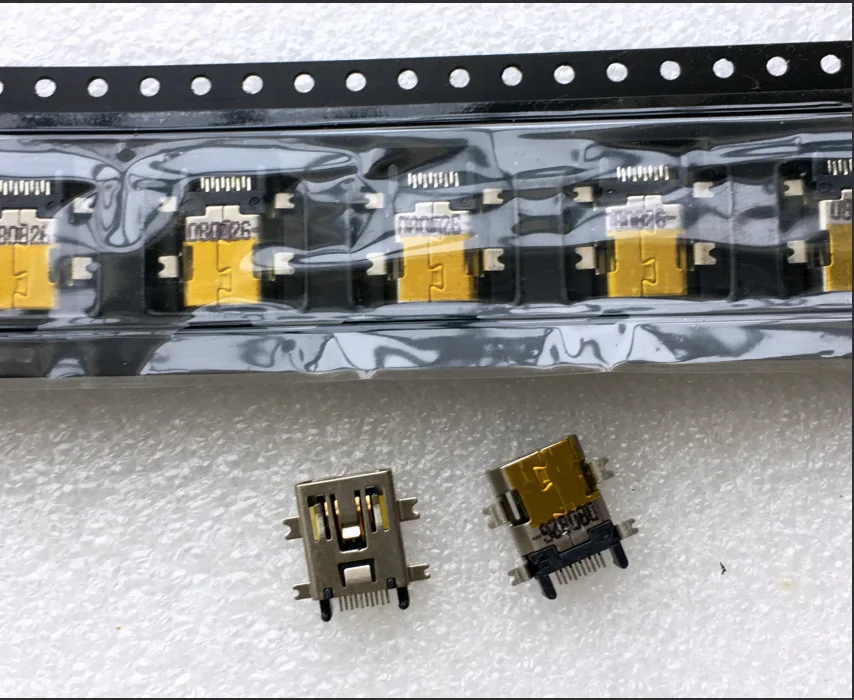 Fro 10P sinking board, patch pin 10-pin MINI USB port, female seat, charging tail plug, connector