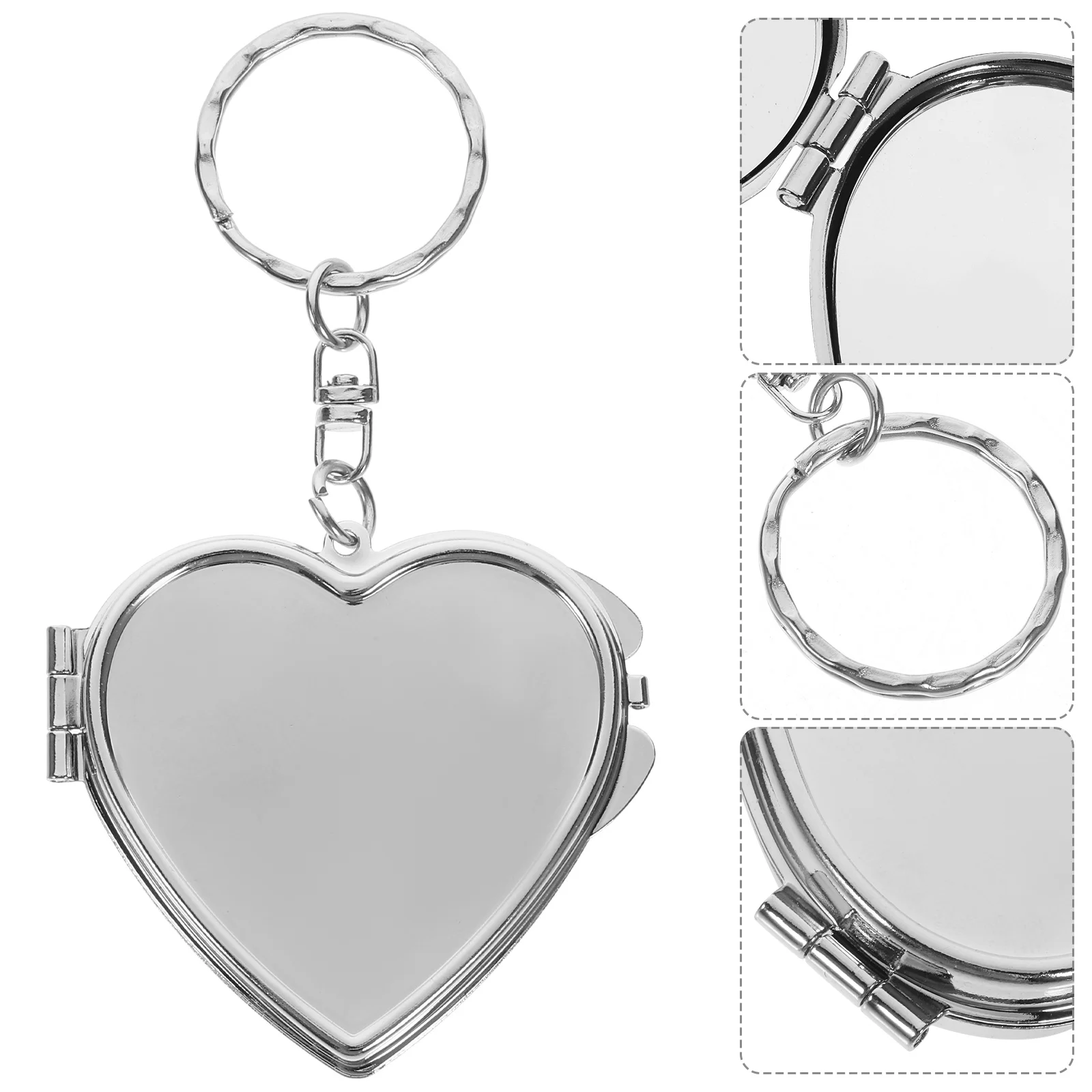 

Small Heart Shape Travel Makeup Mirror Portable Compact Pocket Mini Handheld Mirror for Women Personal Mirrors